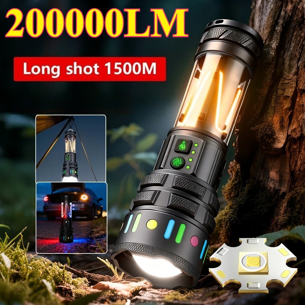 Outdoor Power Meter - Powerful Ultra Bright LED Flashlight Type-C