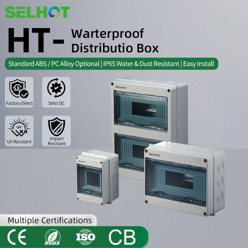 Outdoor Power Distribution Box - Outdoor Waterproof Plastic Circuit Breaker Box