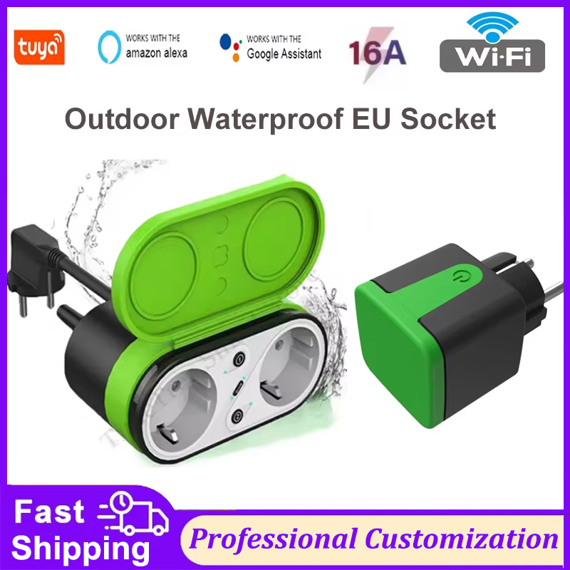 Outdoor Power Outlet - Tuya EU 16A Wifi Smart Outdoor