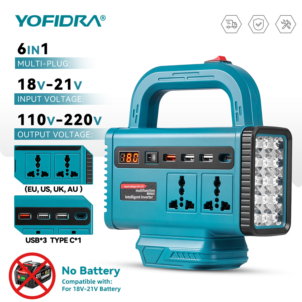 Outdoor Power Outlet - YOFIDRA 220V Portable Power Inverter Outdoor