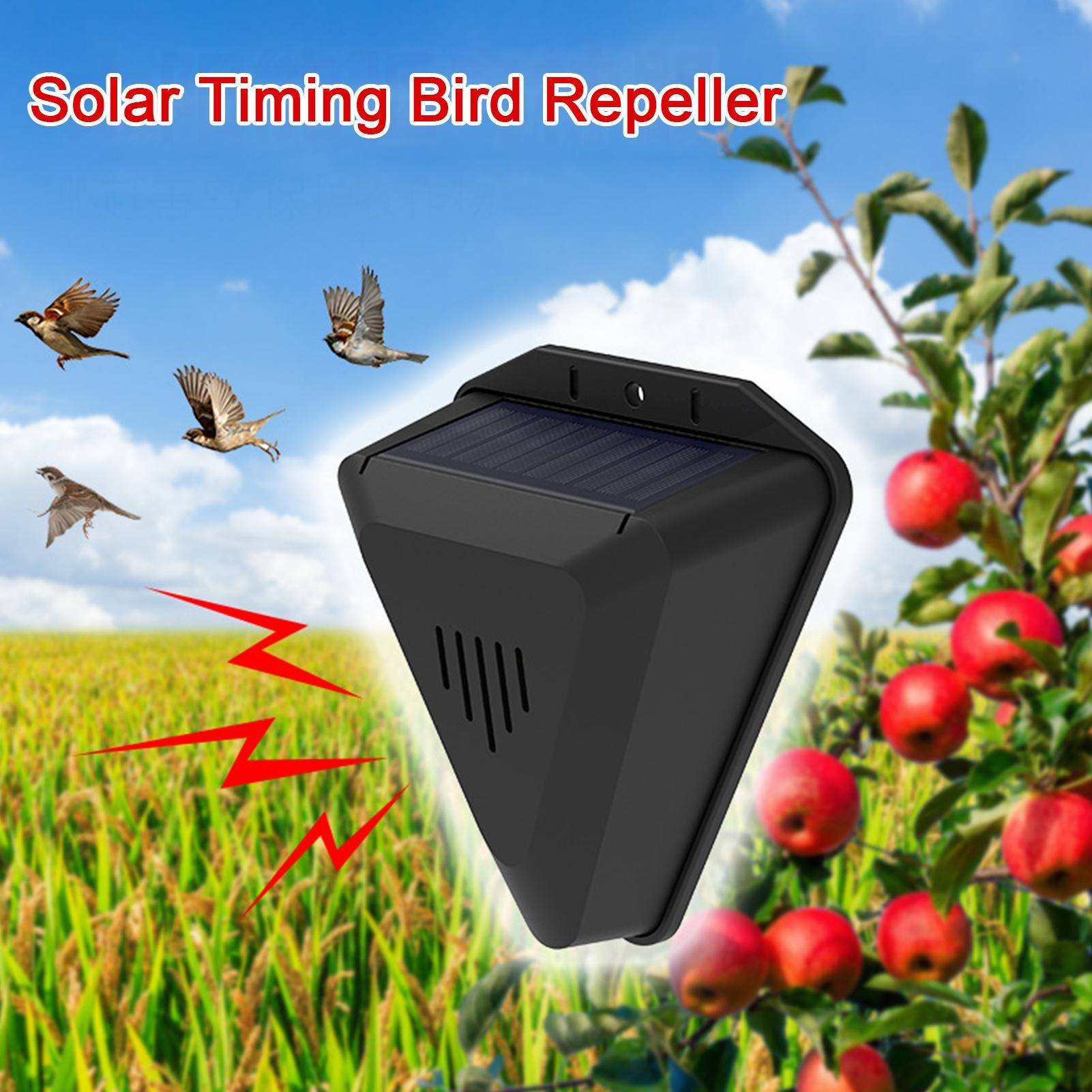 Outdoor Power With Timer - Solar Timer Bird Repeller With 13