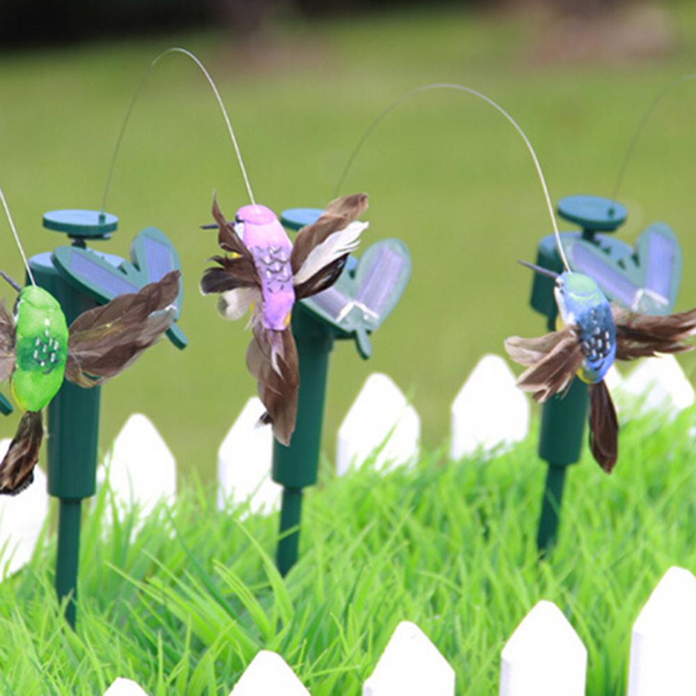 Solar Powered Flying Hummingbi - Outdoor Power Stake ulasan dan harga