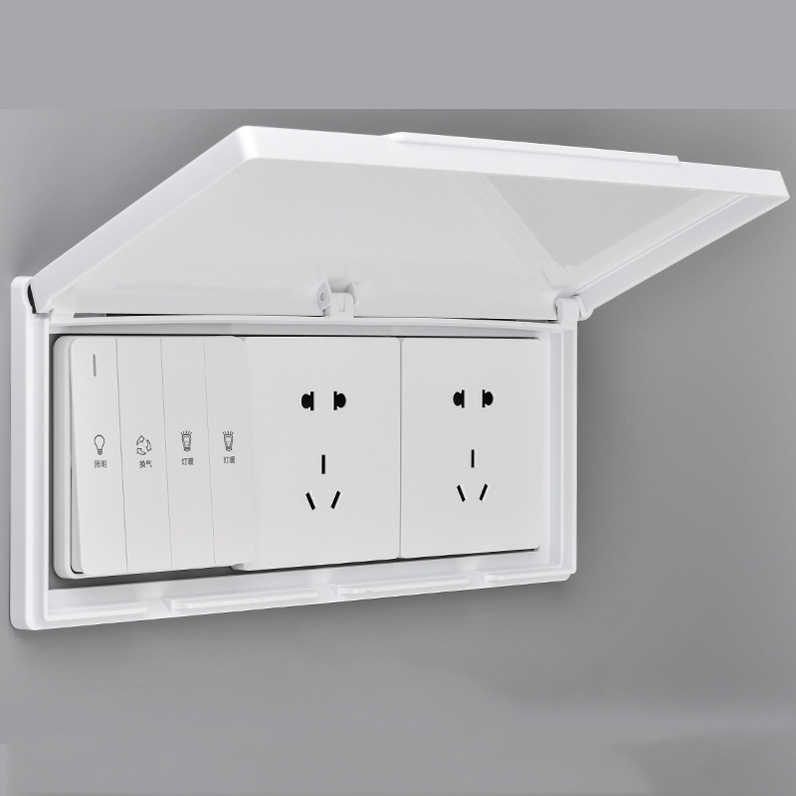 3 Gang Waterproof Outlet Cover - Outdoor Power Outlet ulasan dan harga