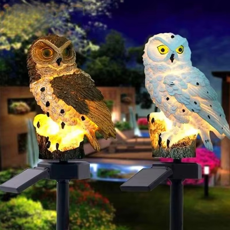 Solar Owl Garden Stake Lights  - Outdoor Power Stake ulasan dan harga