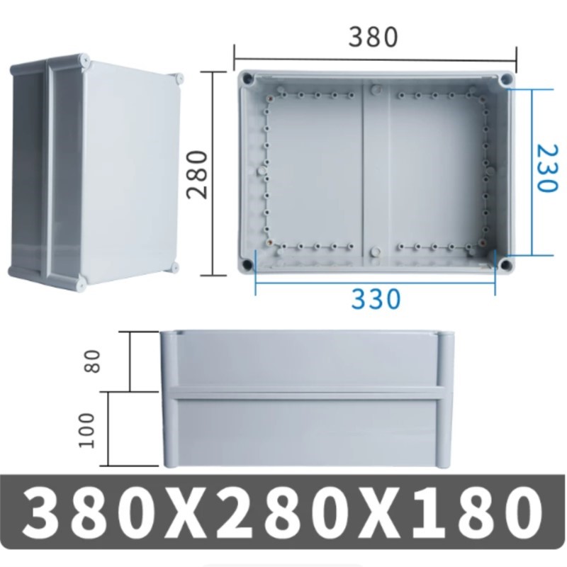1Pc 380x280x180mm Button wirin - Outdoor Power Distribution Box ulasan dan harga