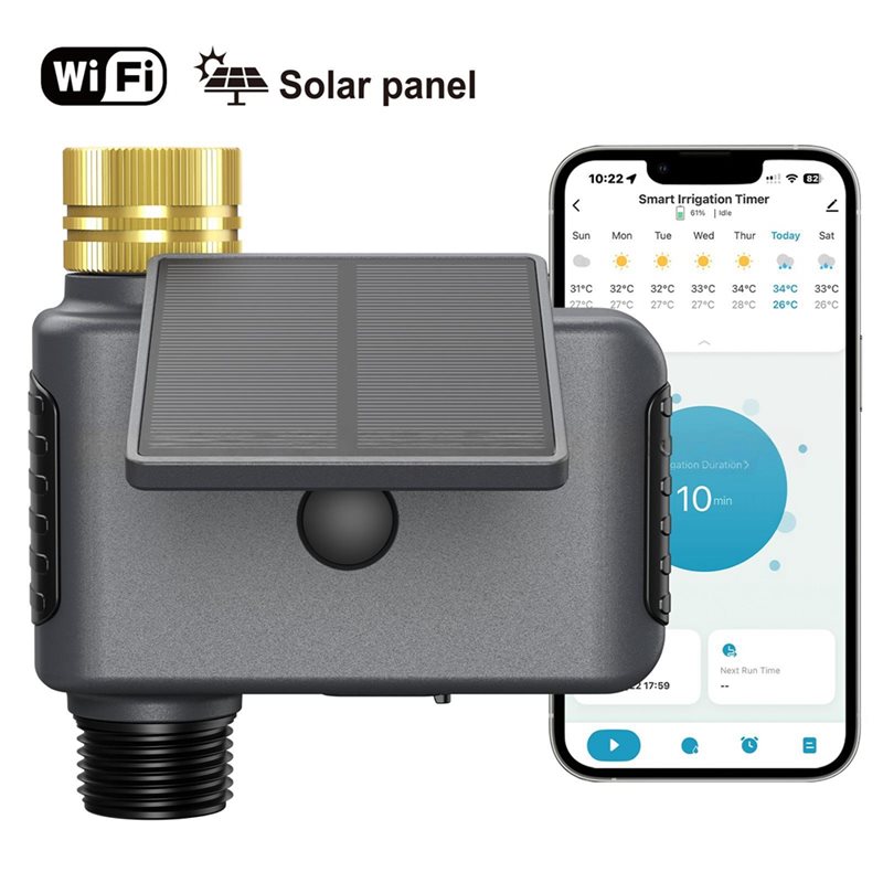 ABKP-Tuya Wifi Smart Solar-Pow - Outdoor Power With Timer ulasan dan harga