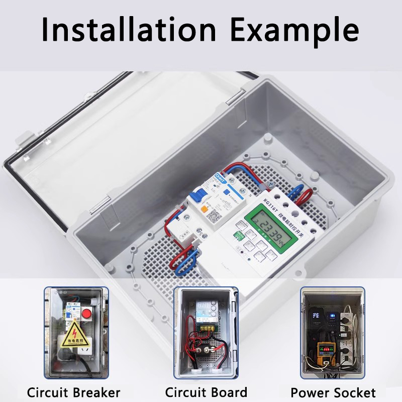 IP66 Waterproof Gray/Transpare - Outdoor Power Distribution Box ulasan dan harga