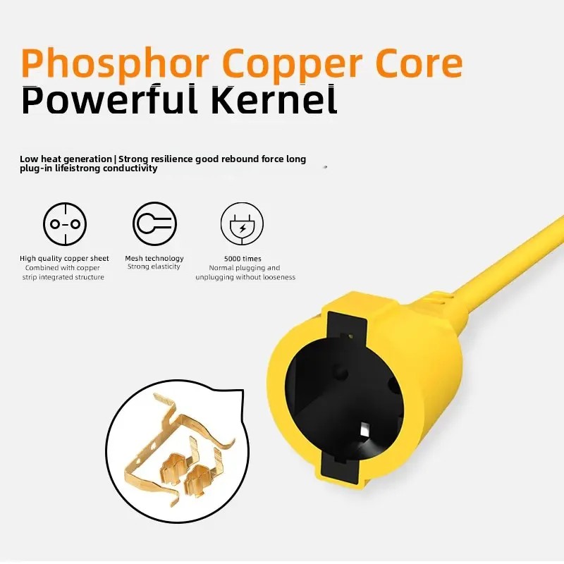 16A EU Schuko Power Strip 4KW  - Outdoor Power Outlet ulasan dan harga