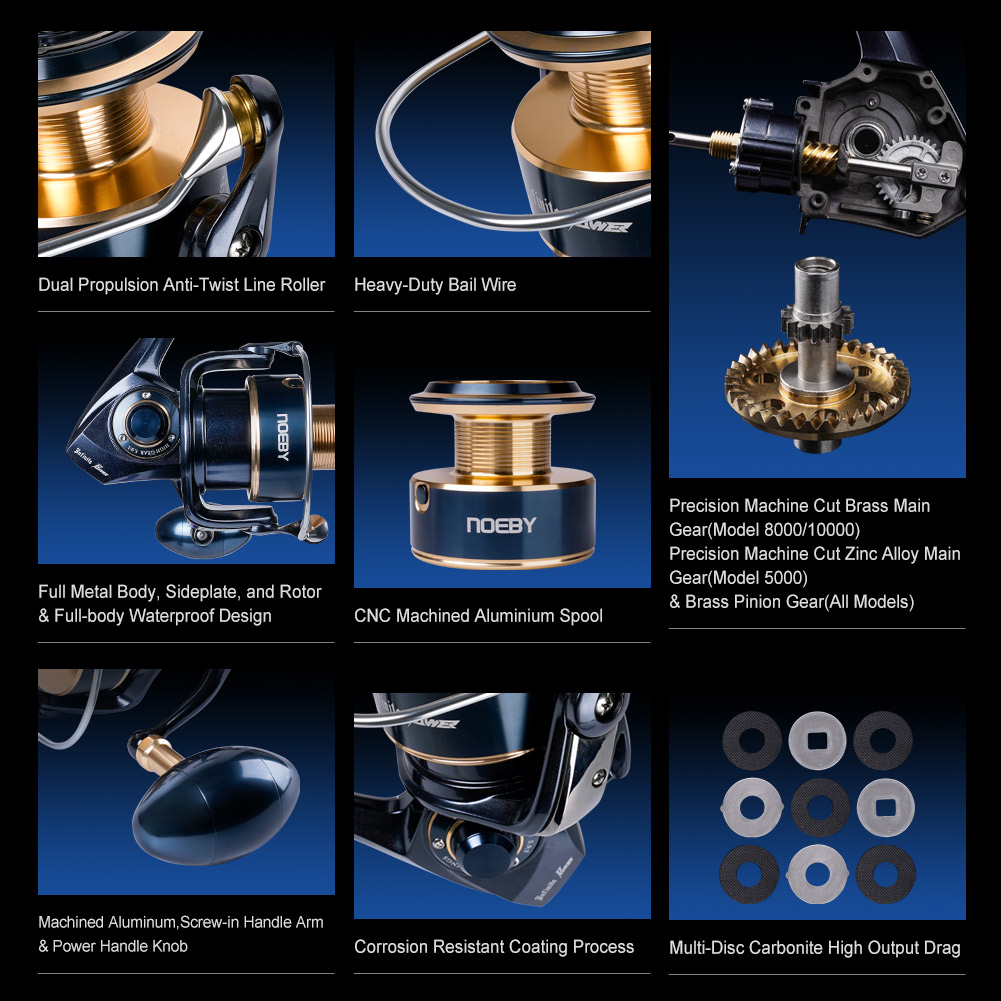 Noeby Infinite Power Spinning  - Outdoor Power Reel ulasan dan harga