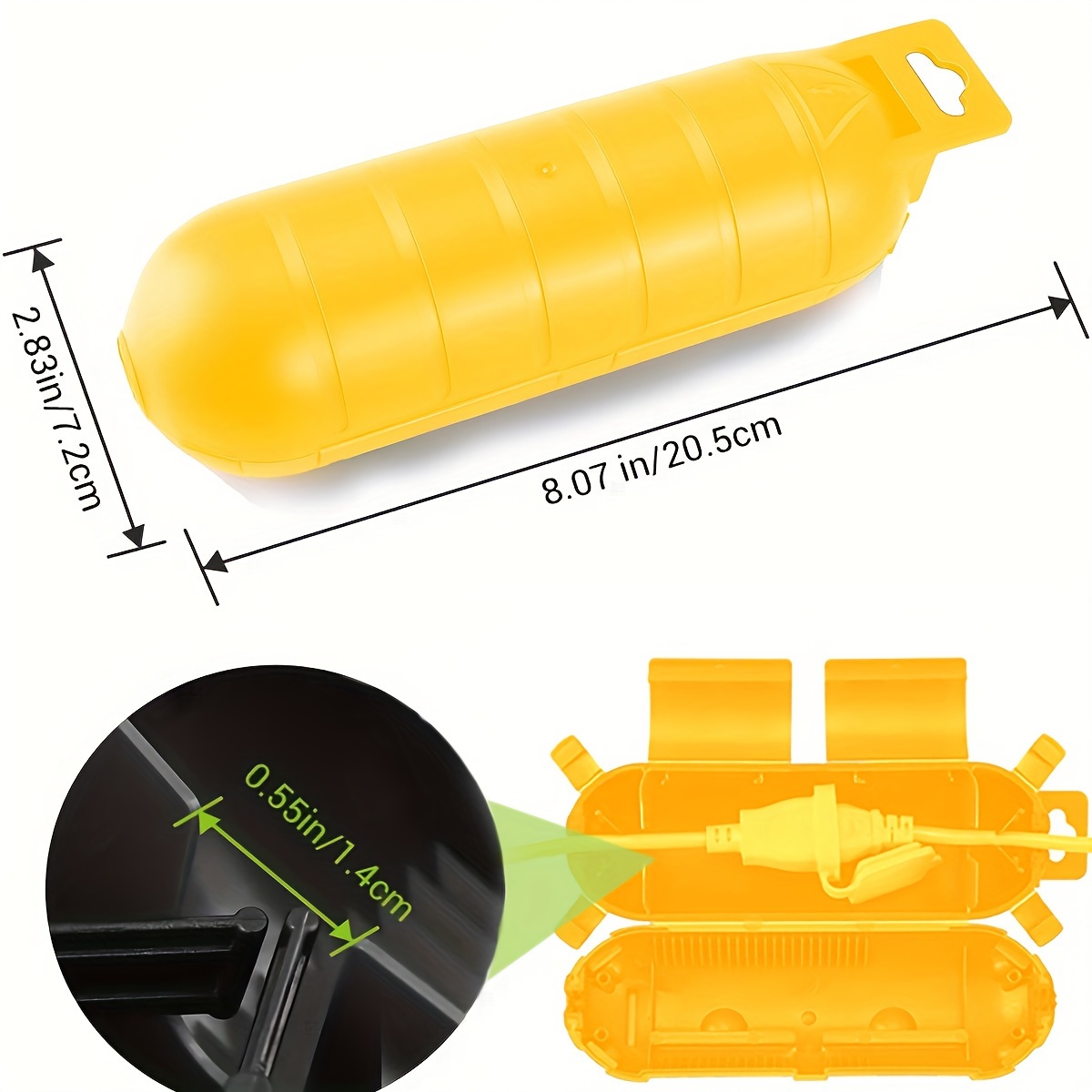 Extension Yellow Cord Safety C - Outdoor Power Distribution Box ulasan dan harga
