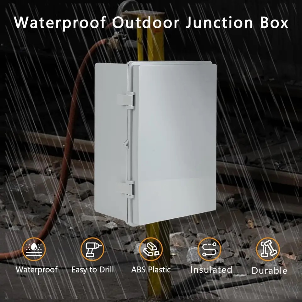 IP66 Waterproof Gray/Transpare - Outdoor Power Distribution Box ulasan dan harga