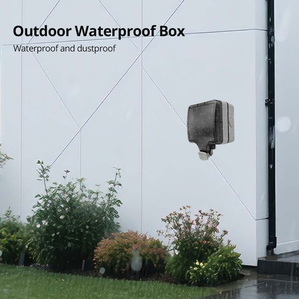 Wallpad IP66 Dustproof Waterpr - Outdoor Power Outlet ulasan dan harga