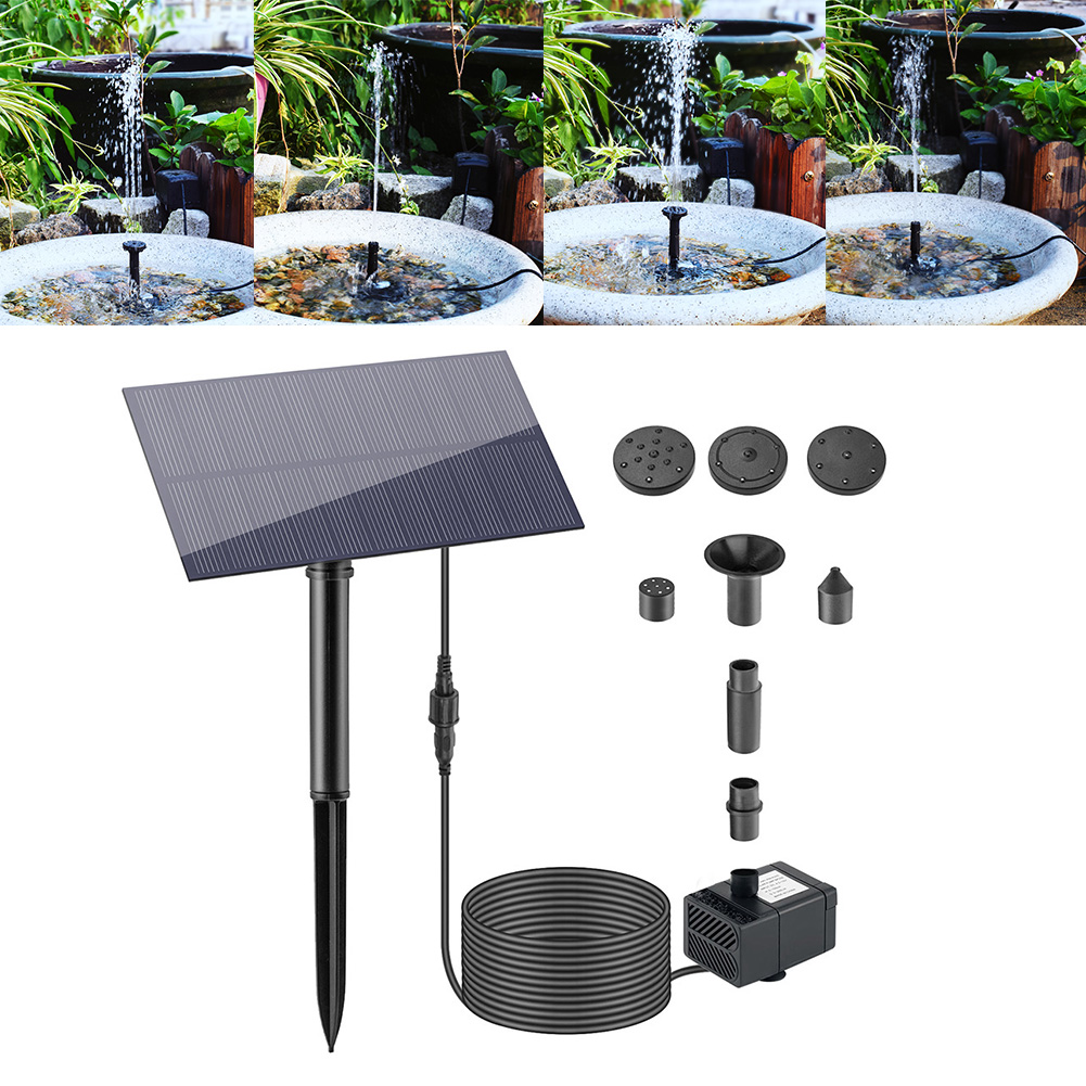 5W 5V Water Fountain Garden De - Outdoor Power Stake ulasan dan harga