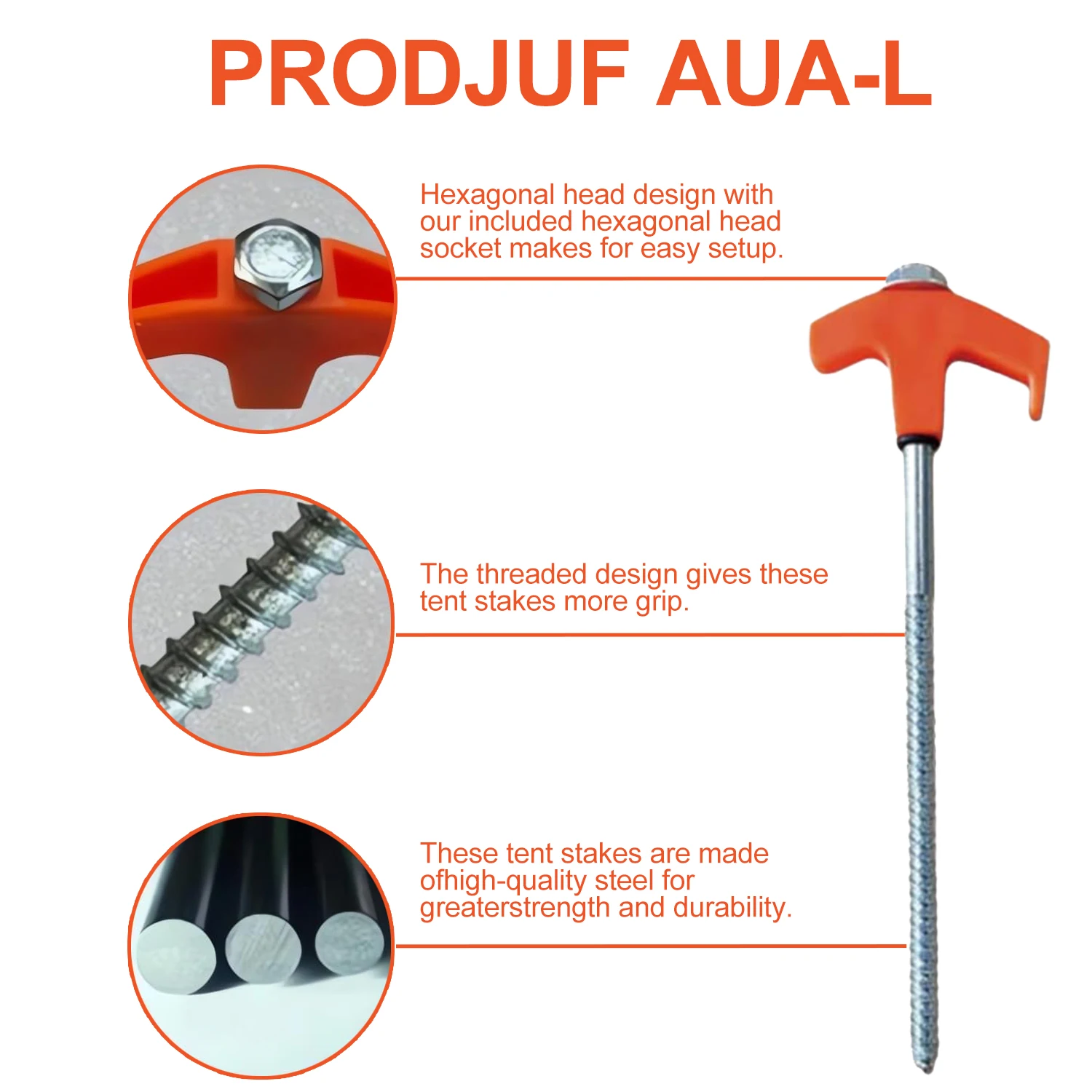 8-inch Screw in Tent Stake New - Outdoor Power Stake ulasan dan harga