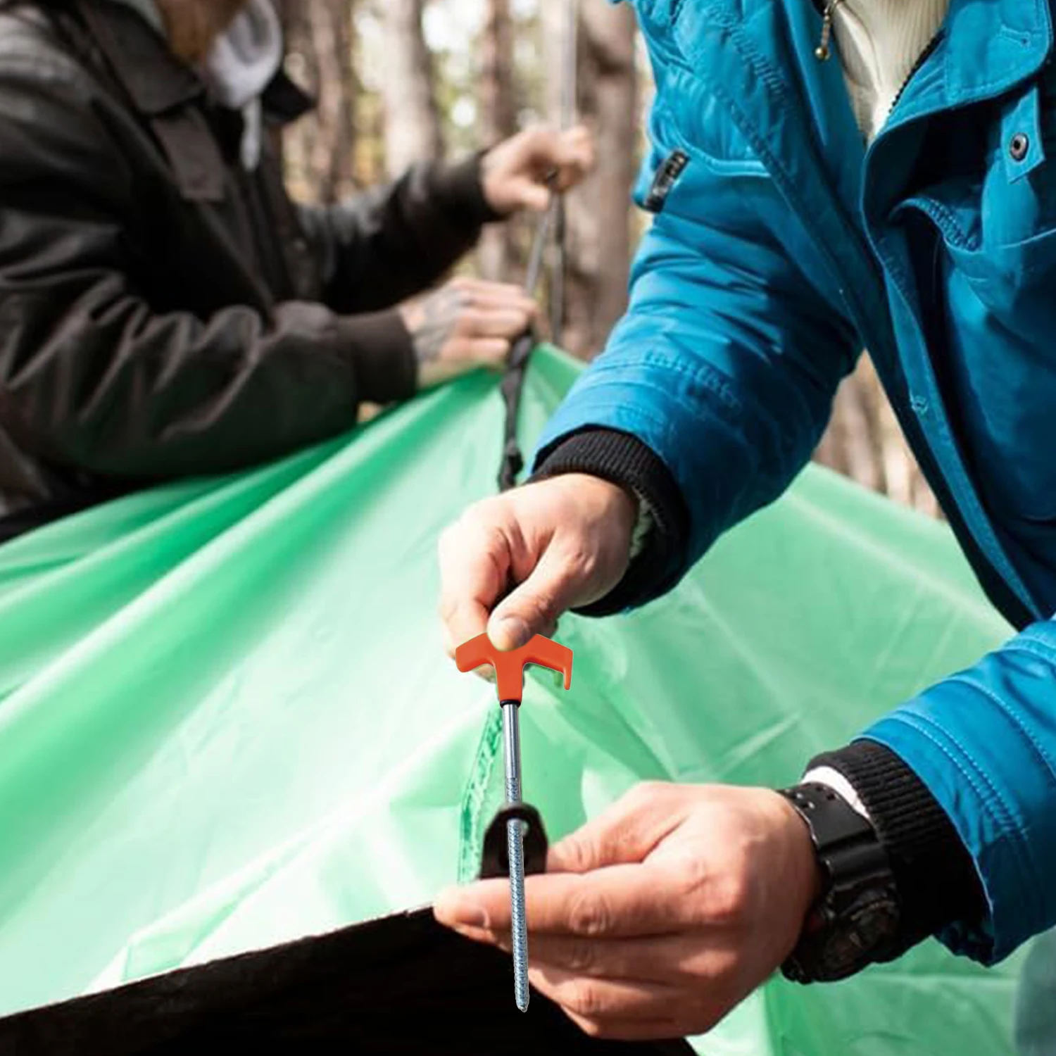 8-inch Screw in Tent Stake New - Outdoor Power Stake ulasan dan harga