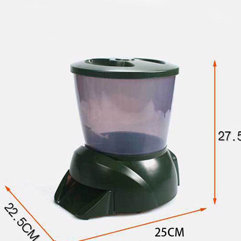 Automatic Fish Feeder Large Ca - Outdoor Power With Timer ulasan dan harga