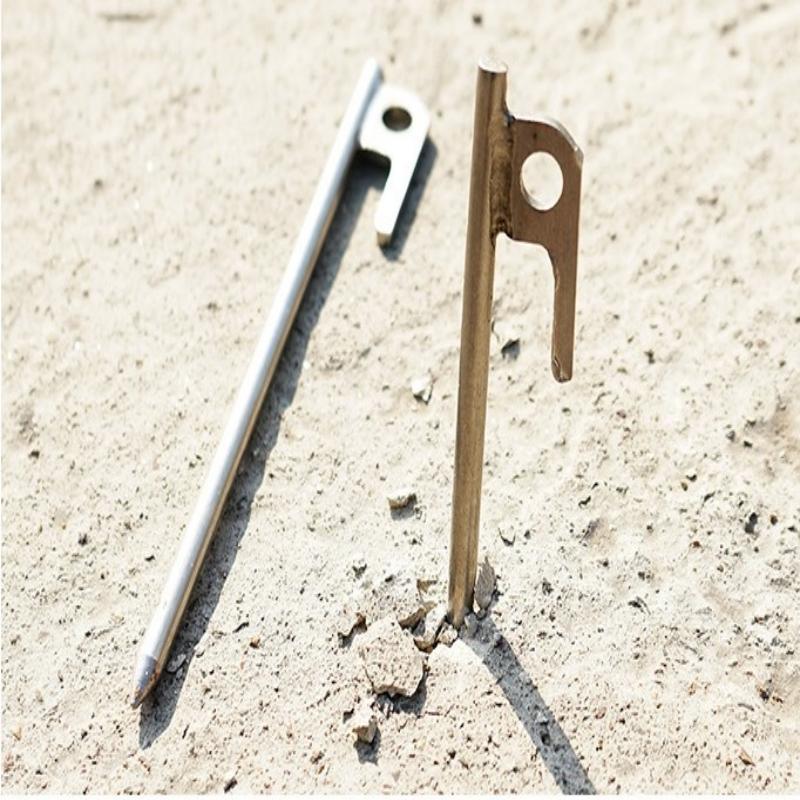 4Pcs Heavy Duty Steel Tent Peg - Outdoor Power Stake ulasan dan harga