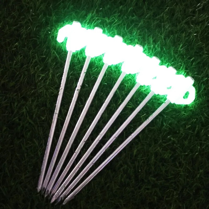 Luminous Tent Pegs Glow in Dar - Outdoor Power Stake ulasan dan harga