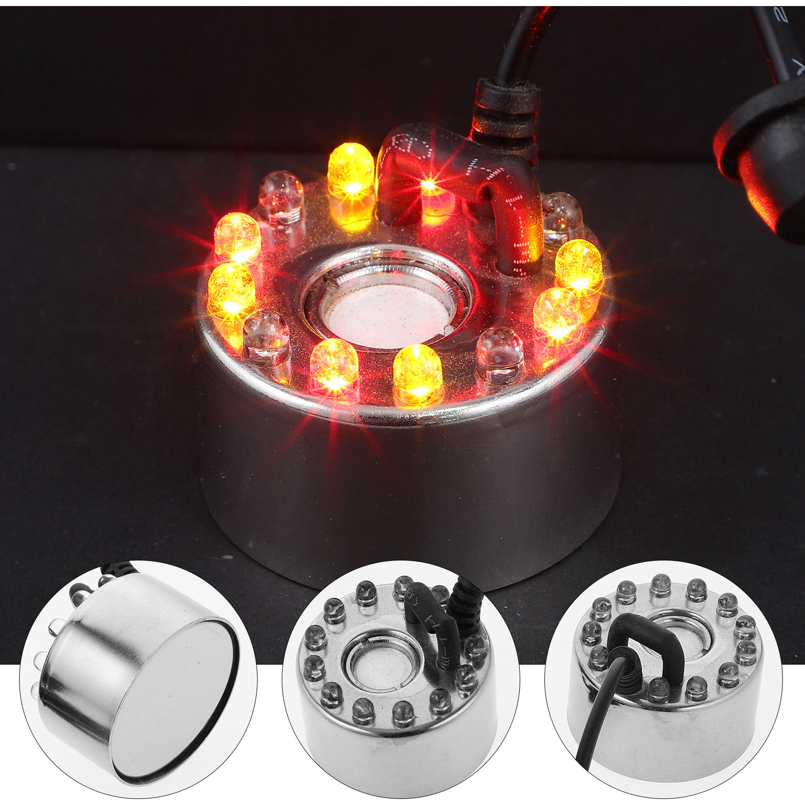 12 Colorful LED 16Mm Ultrasoni - Outdoor Power Adapter ulasan dan harga