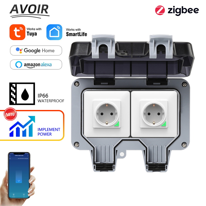 Avoir Tuya Zigbee Electrical S - Outdoor Power With Timer ulasan dan harga