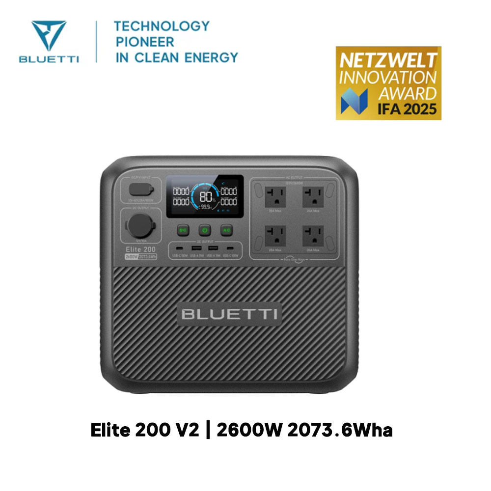 【Renew】BLUETTI Elite 200 V2 Po - Outdoor Power Tower ulasan dan harga