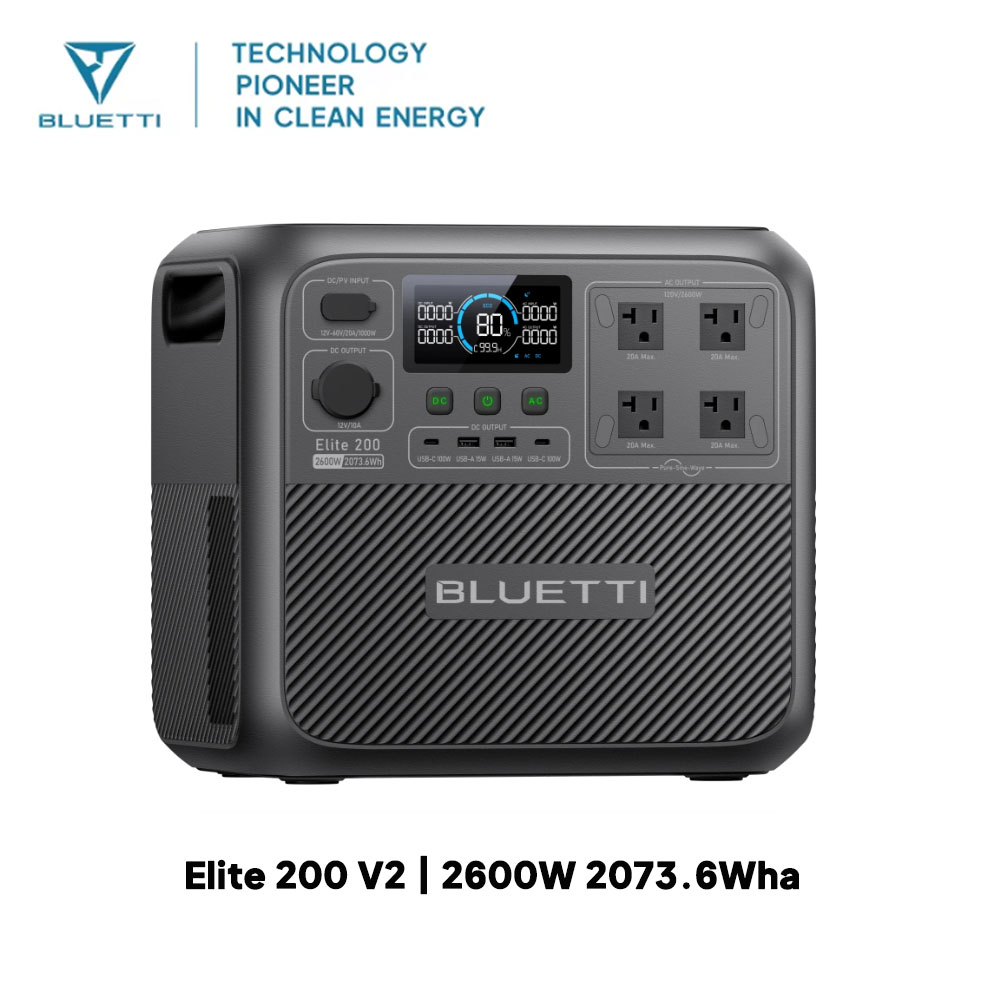【Renew】BLUETTI Elite 200 V2 Po - Outdoor Power Tower ulasan dan harga