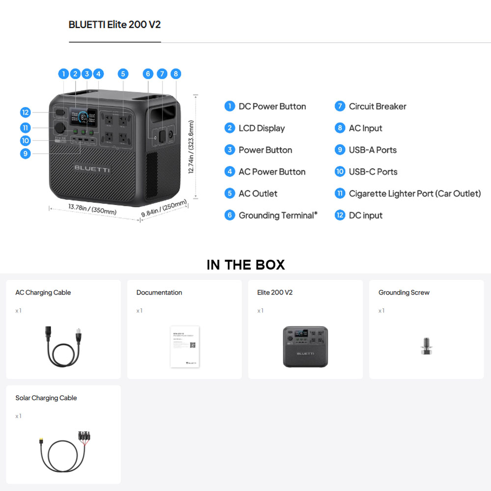 【Renew】BLUETTI Elite 200 V2 Po - Outdoor Power Tower ulasan dan harga