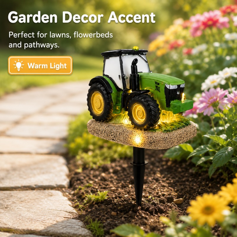 Solar Tractor Garden Stake Lig - Outdoor Power Stake ulasan dan harga