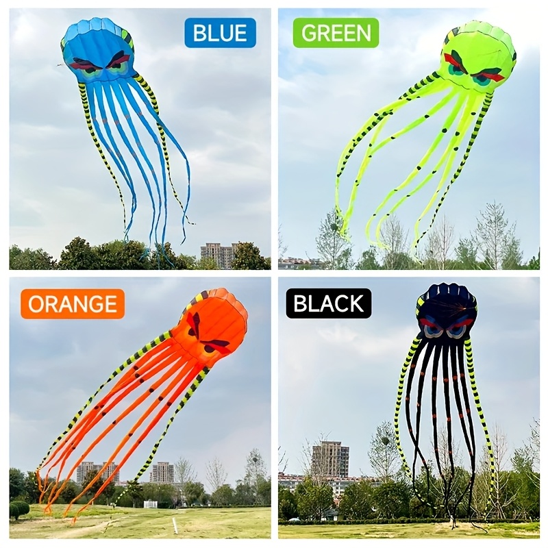 3D 8-Meter Octopus Kite Large  - Outdoor Power Reel ulasan dan harga