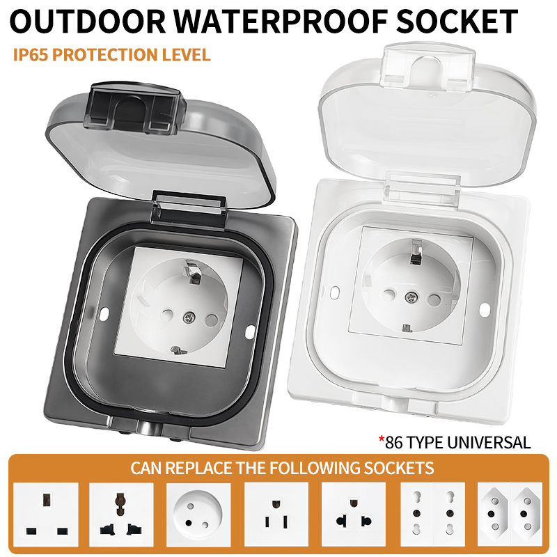 IP65 Waterproof Outdoor Socket - Outdoor Power Outlet ulasan dan harga