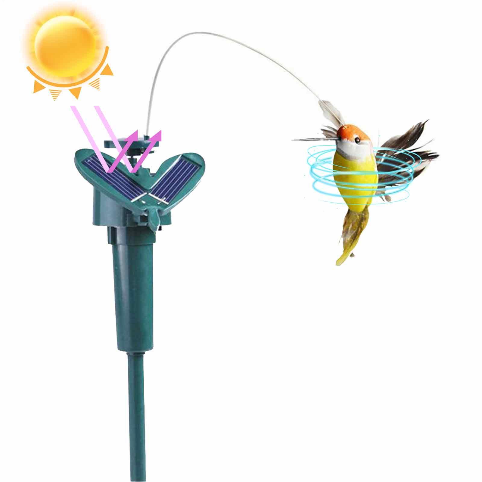 1pc Solar Rotating Bird Funny  - Outdoor Power Stake ulasan dan harga