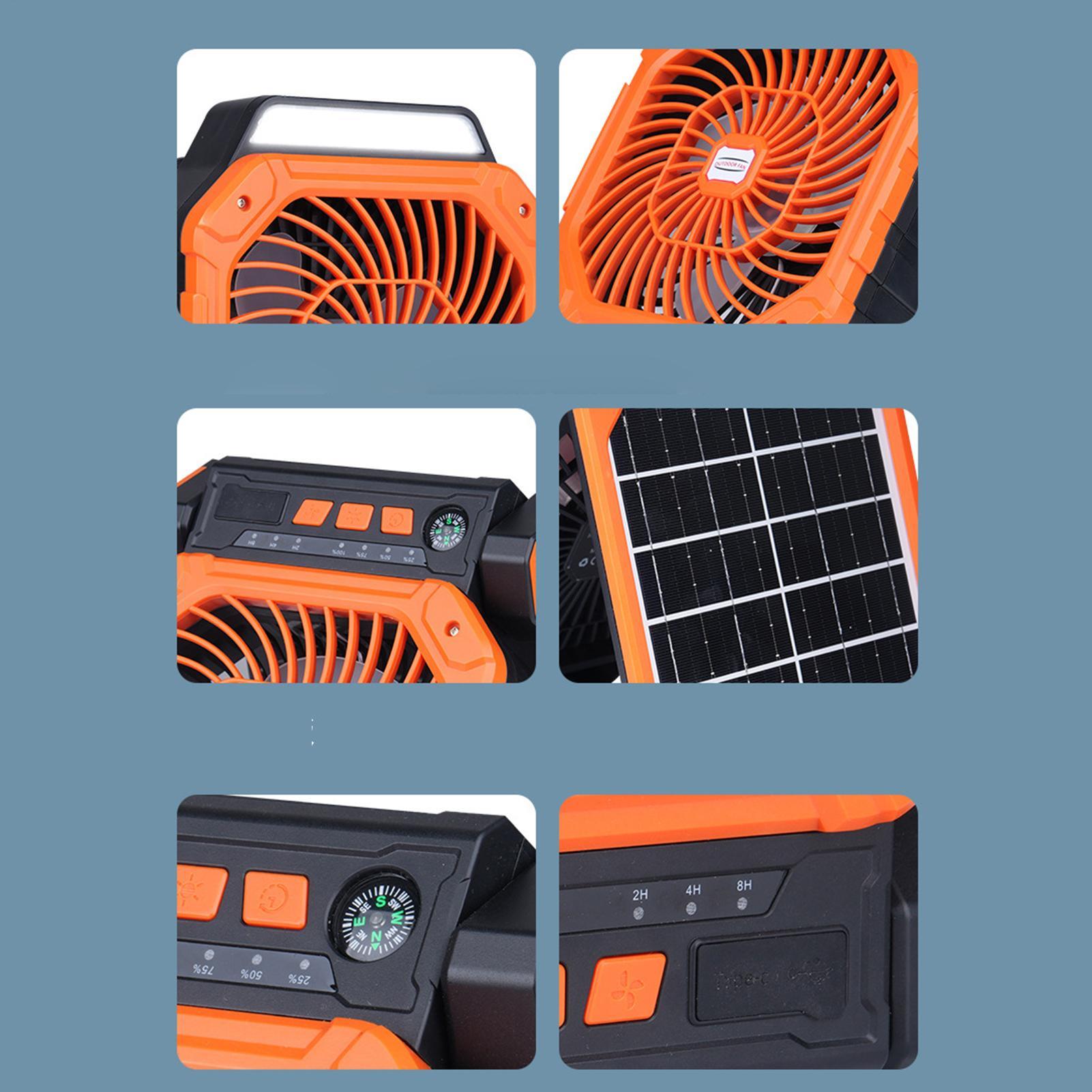 Solar-powered outdoor fan USB  - Outdoor Power With Timer ulasan dan harga