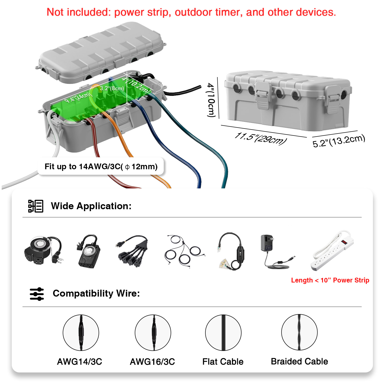 IP54 Waterproof Extension Cord - Outdoor Power With Timer ulasan dan harga