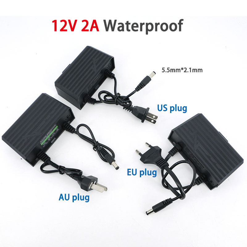 Waterproof AC 100V 240V to DC  - Outdoor Power Adapter ulasan dan harga